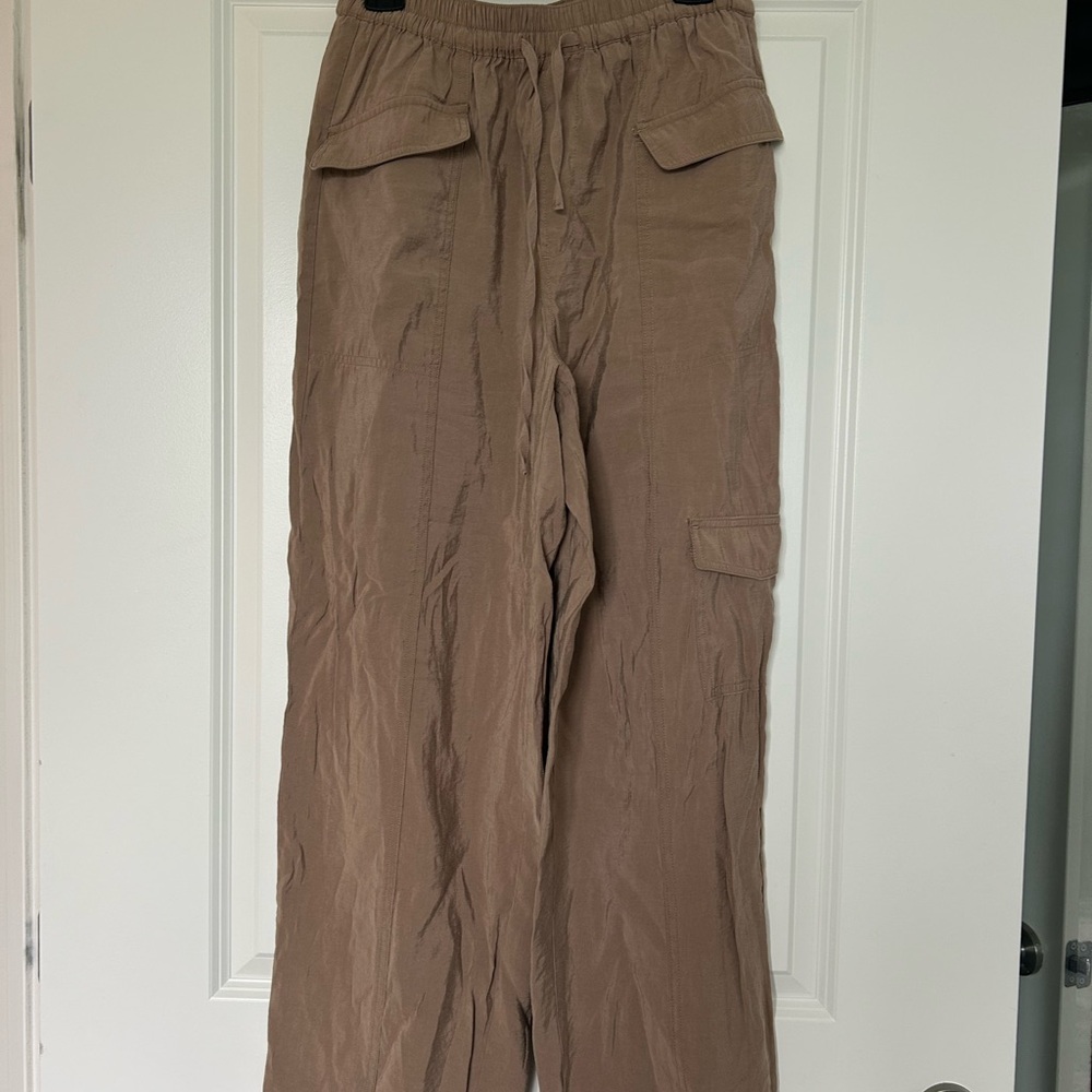 Madewell Cargo Drawstring Pants - Taupe Brown